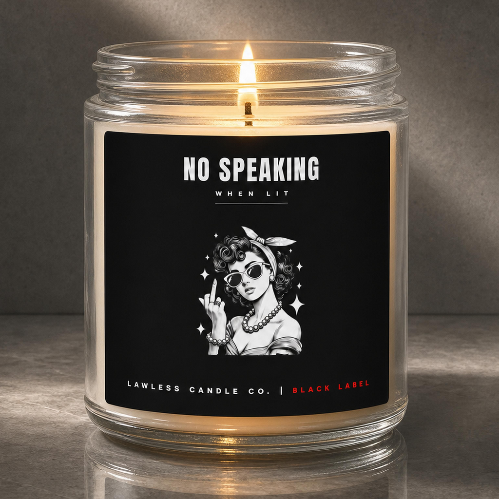 no speaking when lit