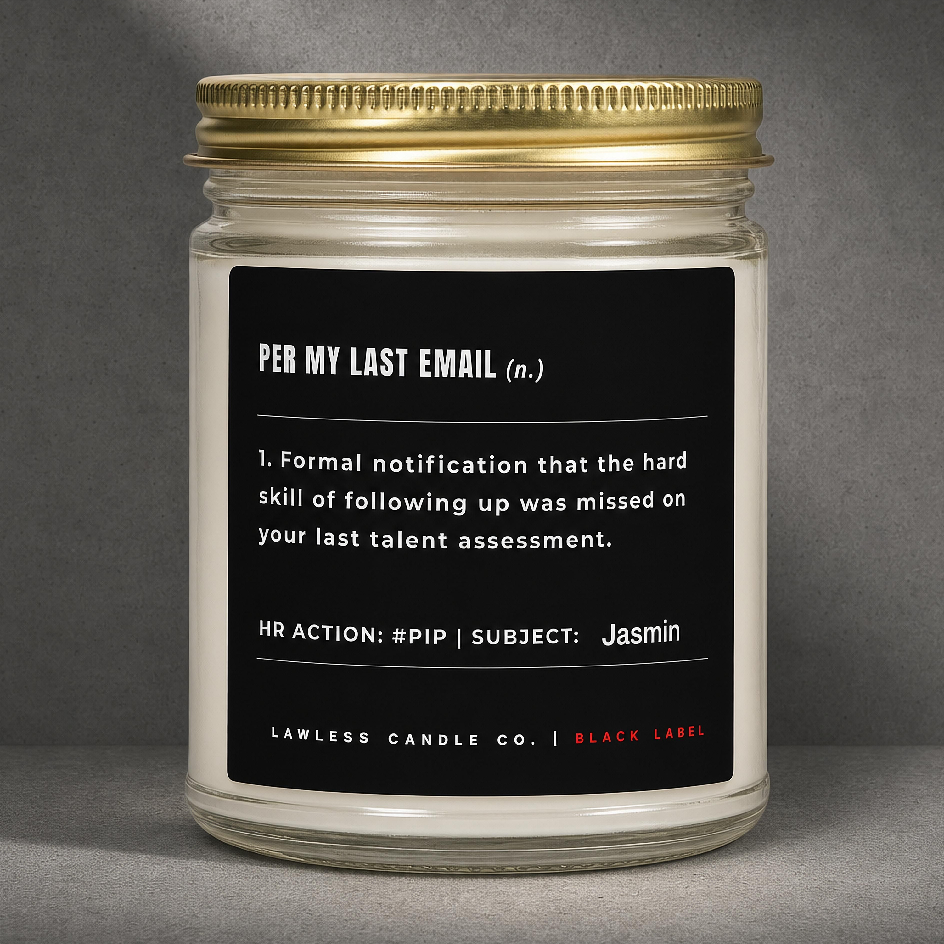 custom - per my last email