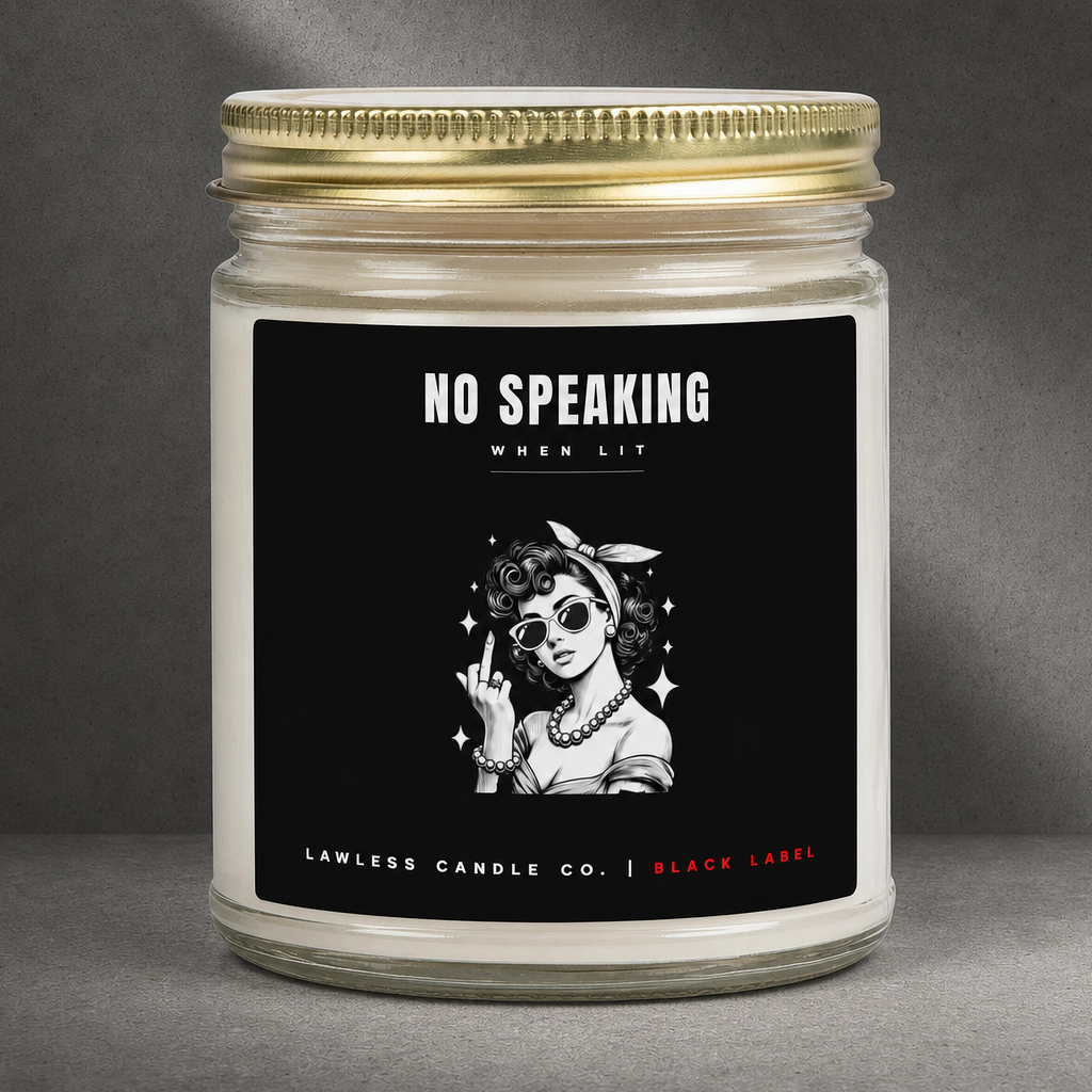 no speaking when lit
