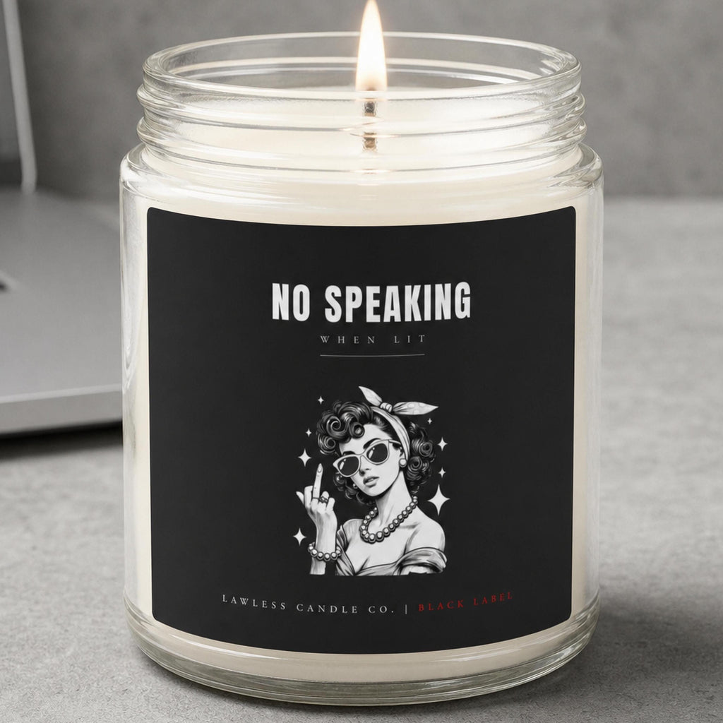 No Speaking When Lit Candle - LC01